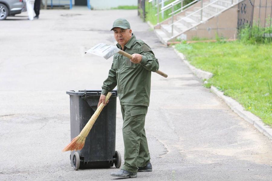 В городе Сатпаев подвели итоги работ, выполненных ТОО «Самға-Тазалық»