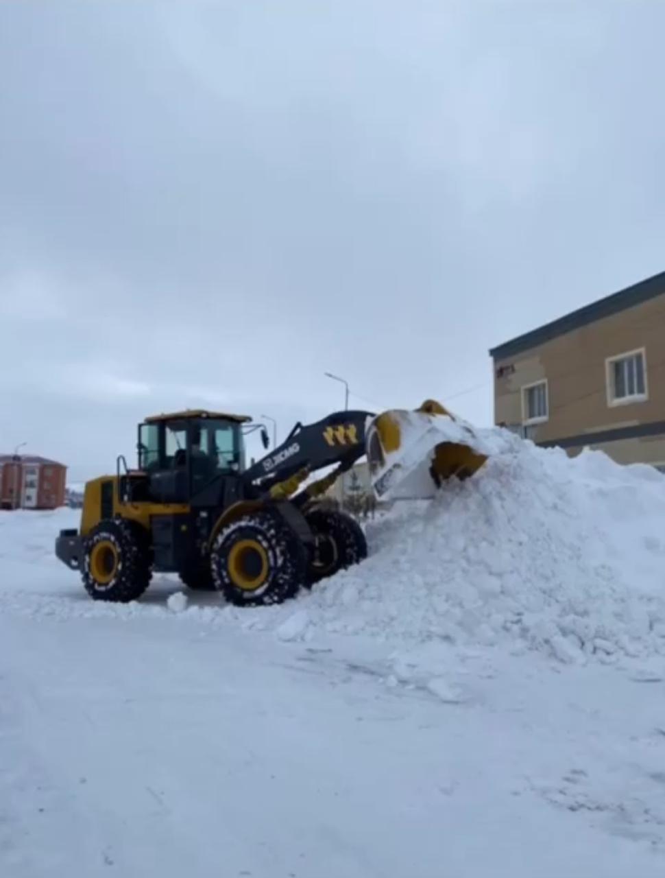 Ұлытау ауданы аумағында қар тазалау жұмыстары қарқынды жүргізілуде