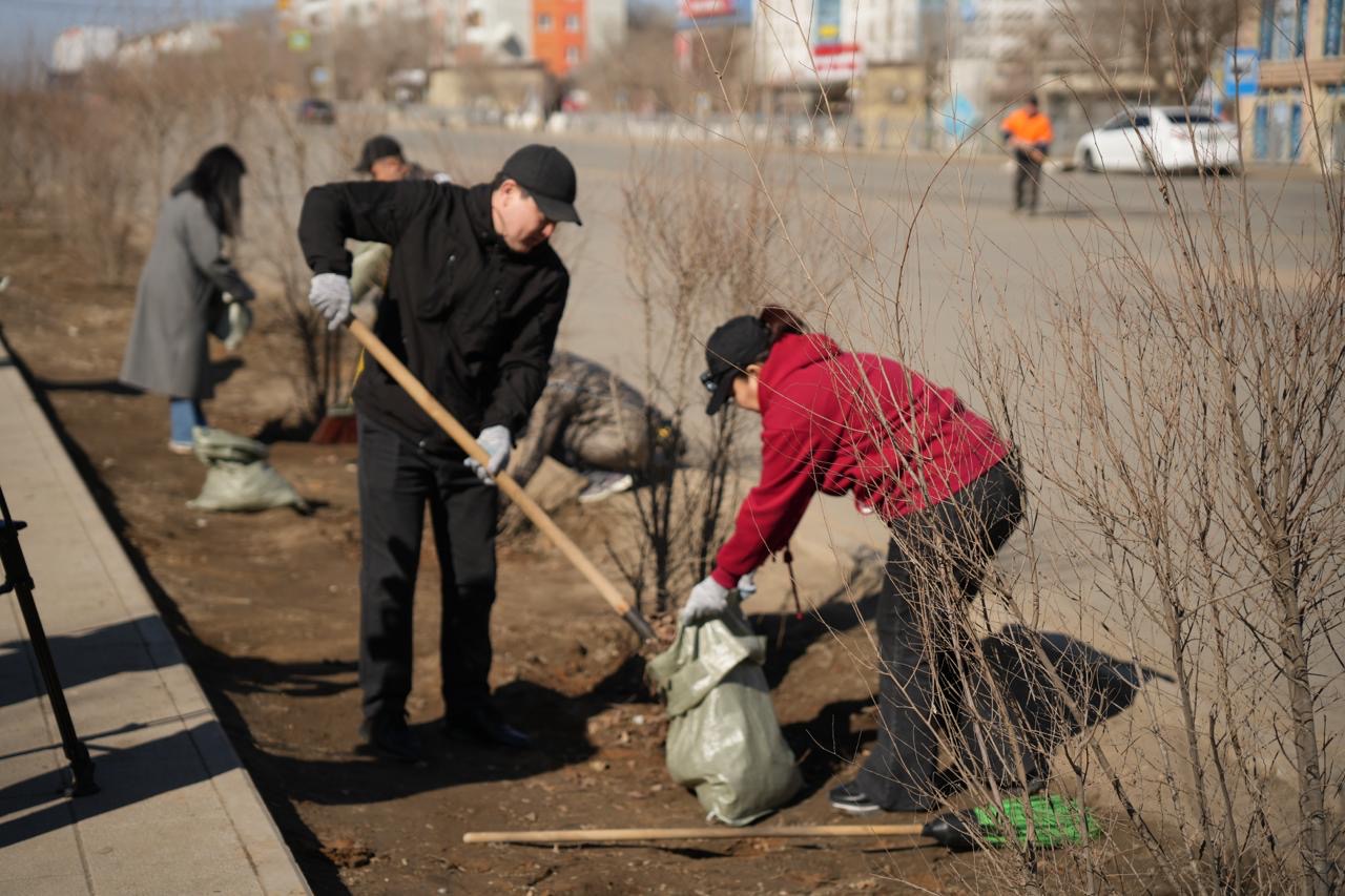 «Тазару күні» аясында Ұлытауда кең көлемді сенбілік өтті