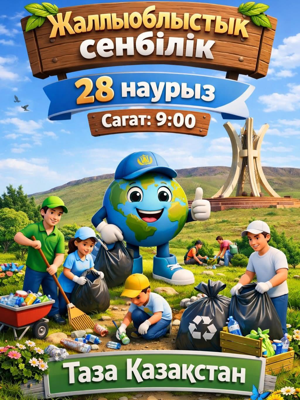 Ұлытау облысында жалпыоблыстық сенбілік өтеді