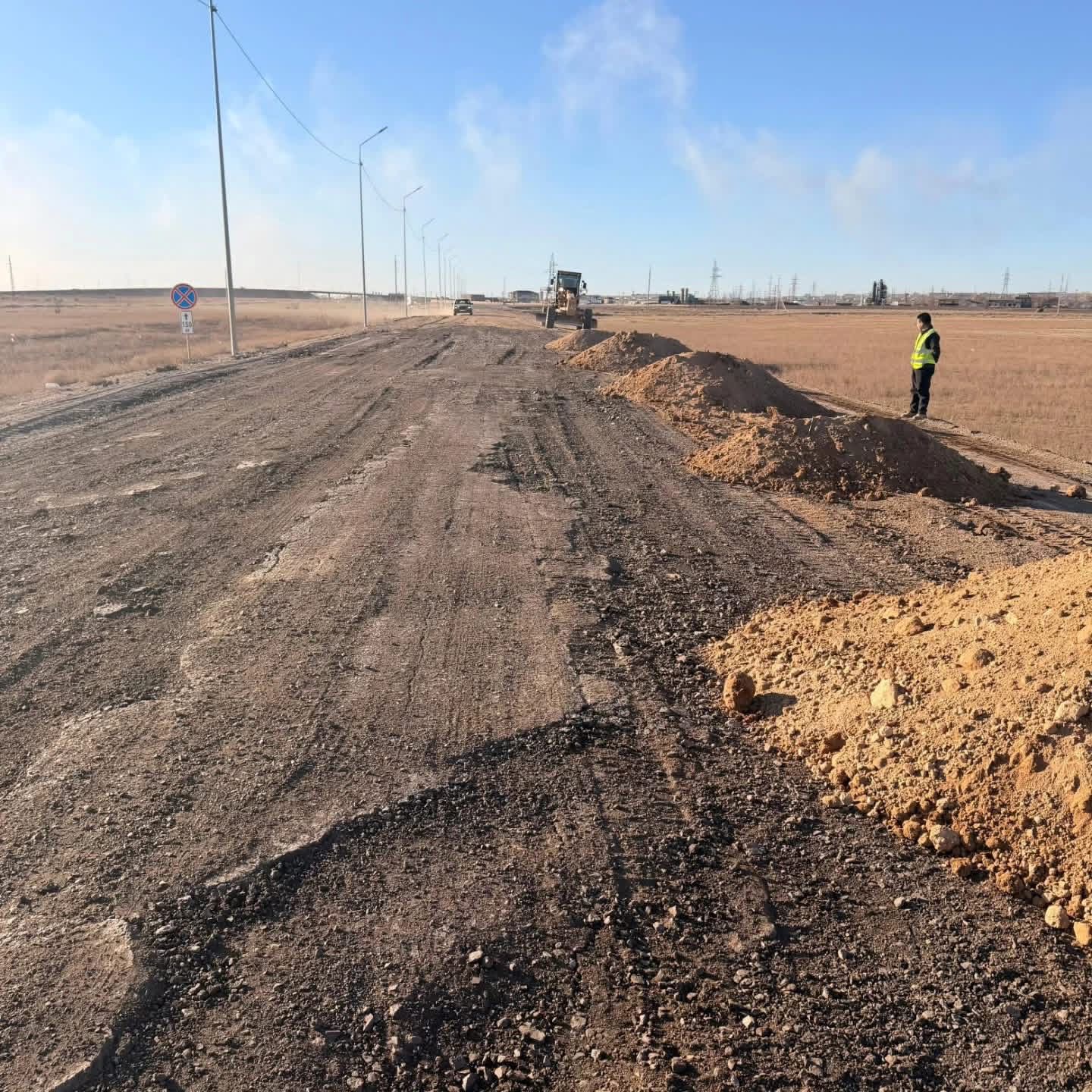 Ұлытау облысында жол инфрақұрылымын жақсарту бағытындағы жұмыстар жүйелі түрде жалғасуда