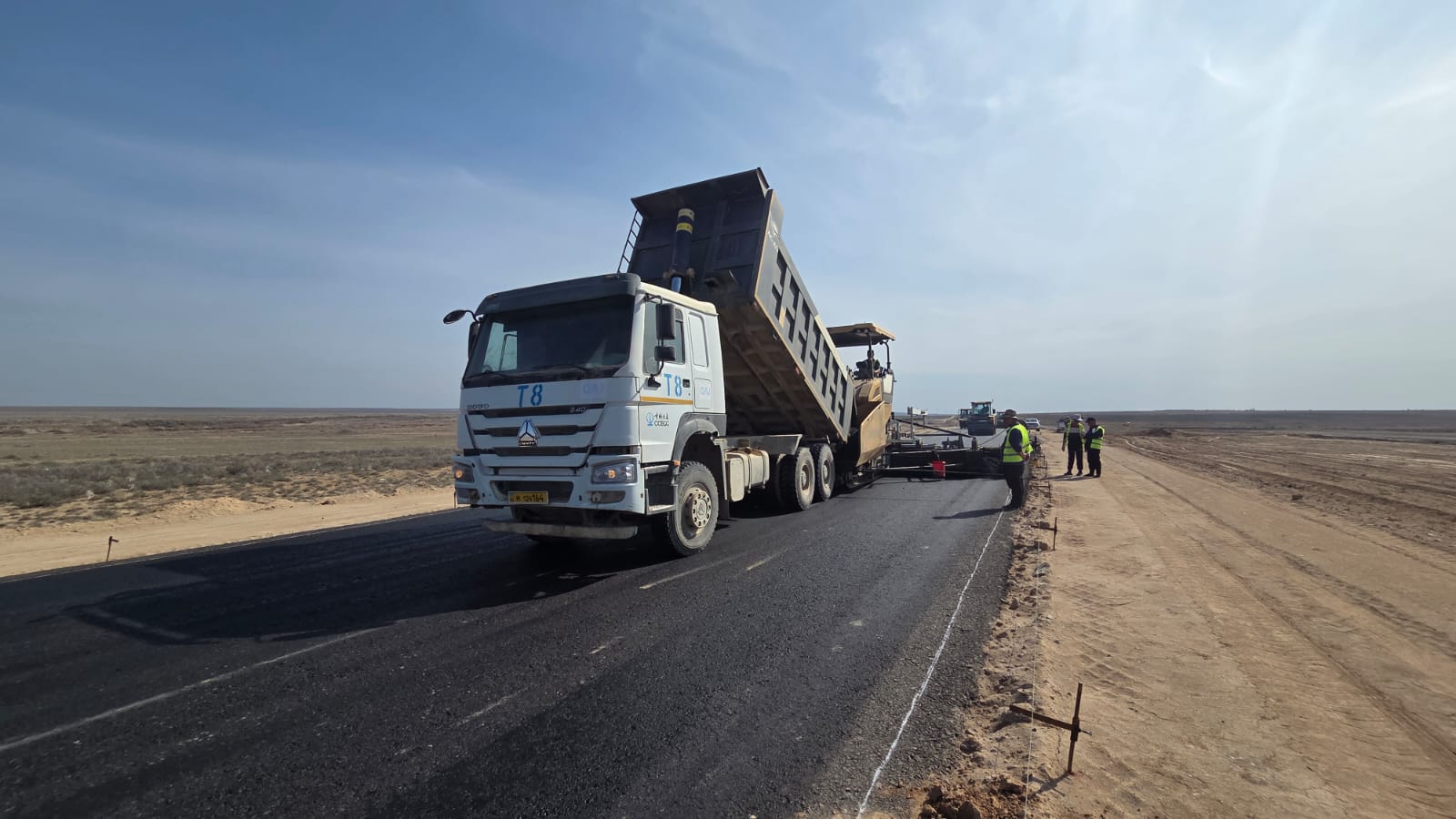 Ұлытау облысында «Қызылорда–Жезқазған» автожолының қайта жаңарту жұмыстары қарқынды жүргізілуде